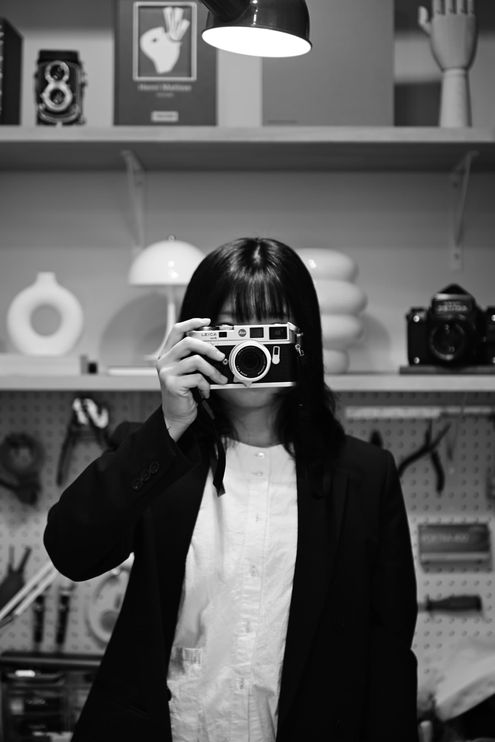 ラボで撮影したメンバーのポートレート