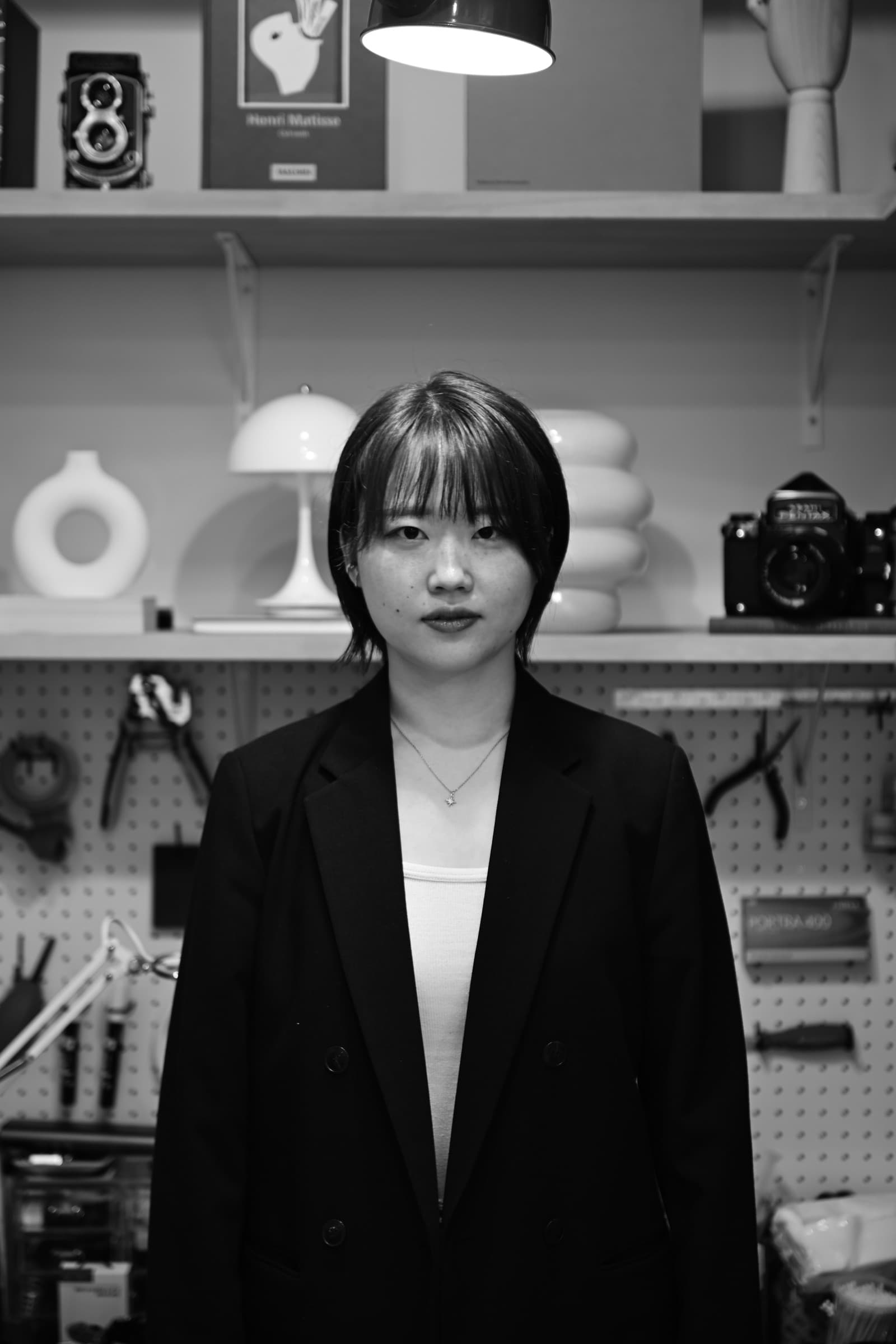 ラボで撮影したメンバーのポートレート